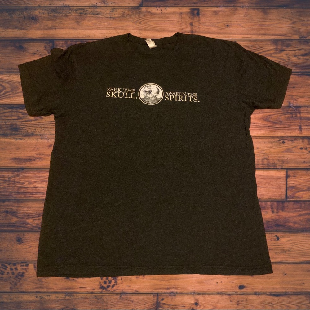 Black Magic Spiced Rum Seek The Skull Shirt Spooky Bartender Promo Awaken Spirit